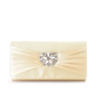 Lace Ladies/レースレディース Lace Ladies 2WAY ビジュー プリーツ サテン パーティー バッグ/508142759