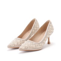 Lace Ladies/レースレディース Lace Ladies ミックス ビース トライバル柄 ハイヒール パンプス/508142811