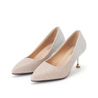Lace Ladies/レースレディース Lace Ladies ストーン風 メタリック ピンヒール ポインテッド パンプス/508142815