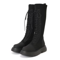 Lace Ladies/レースレディース Lace Ladies 厚底 レースアップ ソックス ロング ブーツ/508142874