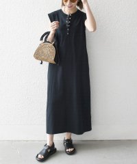 SHIPS any WOMEN/SHIPS any:〈洗濯機可能〉USAコットン ヘンリーネック Aライン ワンピース/508142999