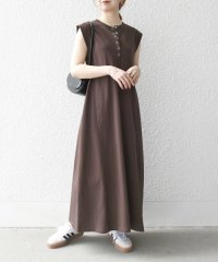 SHIPS any WOMEN/SHIPS any:〈洗濯機可能〉USAコットン ヘンリーネック Aライン ワンピース/508142999