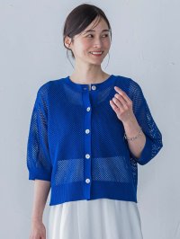 LAUTREAMONT/ロートレアモン LAUTREAMONT ドライタッチメッシュ5分袖ニット≪手洗い可能≫/508143136