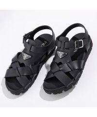 PRADA/プラダ PRADA PRADA クロスサンダル 2X3118 3LKK トライアングルロゴ/508143417