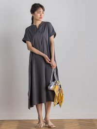 Droite Lautreamont/ドロワット ロートレアモン Droite lautreamont 綿ナイロンストレッチワンピース≪手洗い可能≫/508143639