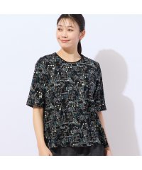 MISSEL/【洗える・日本製・綿100%】バイシクル柄コットンTシャツ/508143652