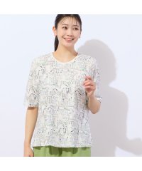 MISSEL/【洗える・日本製・綿100%】バイシクル柄コットンTシャツ/508143652