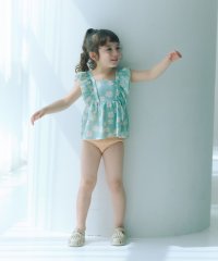 green label relaxing （Kids）/GLR ハナガラ タンキニ/ 水着/ キッズ 100cm－130cm/508143670