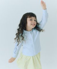 green label relaxing （Kids）/GLR フリル マエアキ ラッシュガード/ キッズ 100cm－130cm/508143671