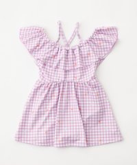 green label relaxing （Kids）/GLR ギンガム ラッフル ワンピース/ 水着/ キッズ 100cm－130cm/508143676