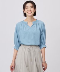 J.PRESS LADIES（LARGE SIZE）/【洗える】トリコットバイオ スモッキング カットソー/508143683