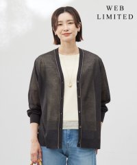 J.PRESS LADIES（LARGE SIZE）/【WEB限定カラーあり・洗える】Vis/Peスパーク ニット カーディガン/508143711