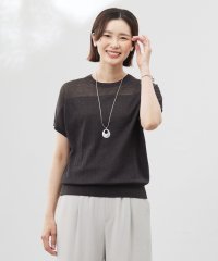 J.PRESS LADIES（LARGE SIZE）/【WEB限定カラーあり・洗える】Vis/Peスパーク ストライプ ニット/508143712