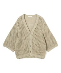 GALERIE VIE/オープンワークリネン Vネックカーディガン/508143770