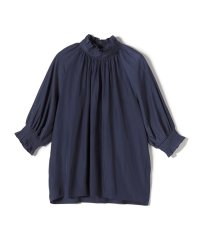 SHIPS Colors WOMEN/SHIPS Colors:〈洗濯機可能〉サテン フリルネック ブラウス/508144001