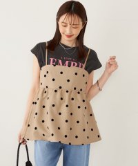 SHIPS Colors WOMEN/SHIPS Colors:〈洗濯機可能〉フロッキードット デニムライク キャミソール/508144003