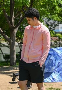 auni/アウニイ auni 接触冷感 Q－MAX メンズ ラッシュガード 軽量 速乾 UPF50+ UVカット 長袖 指穴付き M～3L 8213/508144098