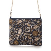 KANKAN/カンカン KANKAN 花鳥ビーズ刺繍ショルダーバッグ/508144120
