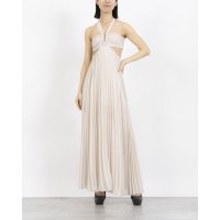 DENNY ROSE/デニーローズ DENNY ROSE カットアウトホルターネックプリーツロングドレス/508144150