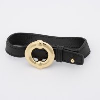 AGATHA PARIS/アガタ パリ AGATHA PARIS セブンティーズレザーブレスレット、ラウンドメタル、ボルドー／ゴールド/508144183