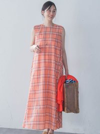 LAUTREAMONT/ロートレアモン LAUTREAMONT マドラスチェックワンピース≪洗濯機で洗える≫/508144253