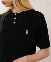 U.S. POLO ASSN./ユーエスポロアッスン U.S. POLO ASSN. 【U.S. POLO ASSN.】限定商品 ロイヤルケーブル ニットポロシャツ/508144266
