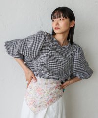 No Rule No Line/ノールール ノーライン No Rule No Line 2WAY ギンガムチェックバルーン袖トップス/508144290