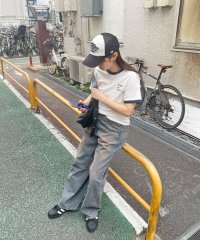 futier land/フューティアランド Futier Land ワンポイント刺繍リンガーTシャツ/508144351