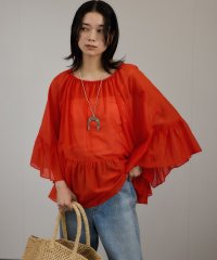 サロン　アダム　エ　ロペ/コットンシルクレジェールフレアブラウス/508144421