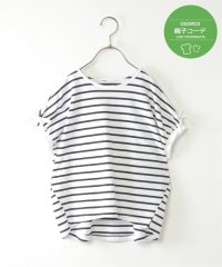 ikka kids/【親子コーデ】袖リボンボーダードルマンプルオーバー（120〜160cm）/507970001