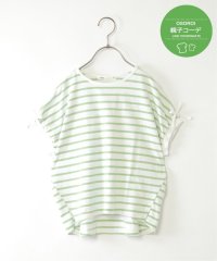 ikka kids/【親子コーデ】袖リボンボーダードルマンプルオーバー（120〜160cm）/507970001
