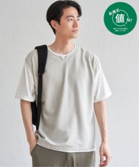 ikka/【接触冷感／吸水速乾】ヘリンボンキーネックフェイクベストTシャツ【親子おそろい】/508013533