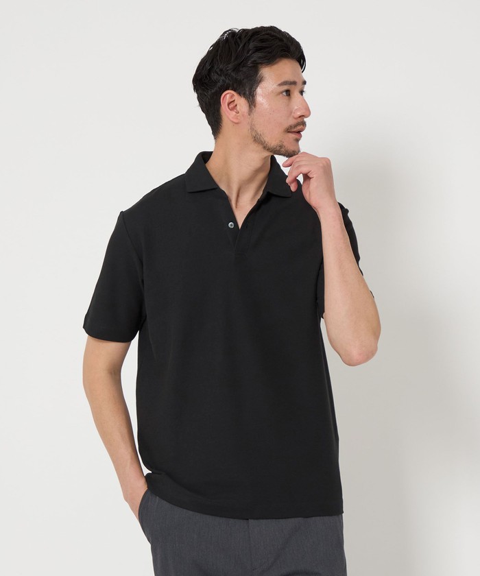 WEB限定 WARDROBE SMART】ステイ クリーン ピケ スキッパー