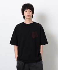 Purple & Yellow/ウェーブメッセージプリント半袖Ｔシャツ/508115491