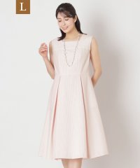 TO BE CHIC(L SIZE)/【L】シアサッカー ストライプワンピース/508129827