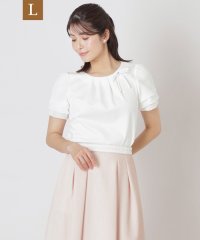 TO BE CHIC(L SIZE)/【L】リボンコサージュ カットソー/508129830