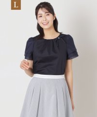 TO BE CHIC(L SIZE)/【L】リボンコサージュ カットソー/508129830