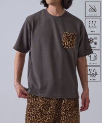 JUNRed/【セットアップ対応】j.n.r.d/ウェーブワッフルポケット付きTシャツ/508132405