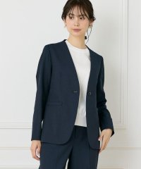 INED/《大きいサイズ》綿麻ノーカラージャケット/508132435