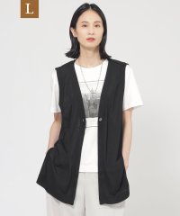 TRANS WORK(L)/【L】【UV対策】【吸水速乾】【防しわ】【ウォッシャブル】マットフライスジャージロングジレ/508140610