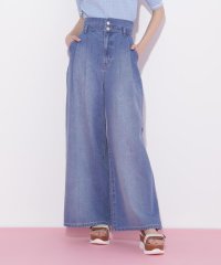 JILL by JILL STUART/タックワイドライトデニムパンツ/508142010