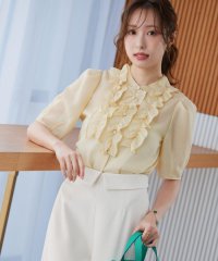 Maglie le cassetto/マーリエ ル カセット Maglie le cassetto 《大きいサイズ》“フリリッシュ” シアーブラウス《M Maglie le cassetto×冨張愛/508142136