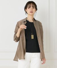 INED/イネド INED 《大きいサイズ》オーガンジーシアーシャツ《WEB限定カラー》/508142153