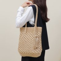 BASE/ベース BASE ラメ糸編み かご トートバッグ/508142424