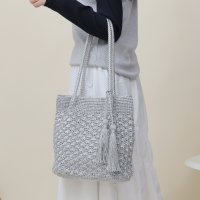 BASE/ベース BASE ラメ糸編み かご トートバッグ/508142424