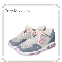 moz/モズ moz コンビアクセントダブルエアー軽量ニットスニーカー/508144099
