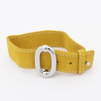 AGATHA PARIS/アガタ パリ AGATHA PARIS セブンティーズレザーブレスレット、オーバルメタル、オレンジ／シルバー/508144184
