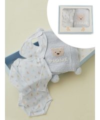 GELATO PIQUE KIDS ＆ BABY/【ラッピング済み】【BABY】ベアブランケット&ボディースーツ&スタイ3点セット ギフトBOX/508144491