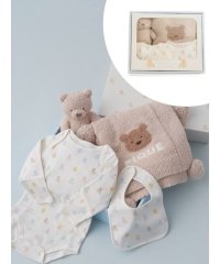 GELATO PIQUE KIDS ＆ BABY/【ラッピング済み】【BABY】ベアブランケット&ぬいぐるみ&ボディースーツ&スタイ4点セット ギフトBOX/508144492