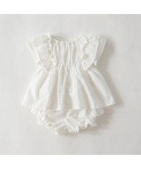 branshes/【キッズとおそろい】スカラップ刺繍トップス＆ボトムスセット/508144743